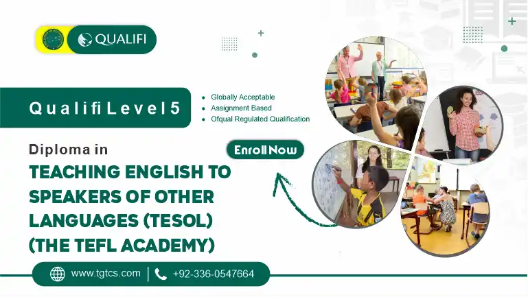 Qualifi Level 5 Diploma in Teaching English to Speakers of Other Languages (TESOL) (The TEFL Academy)