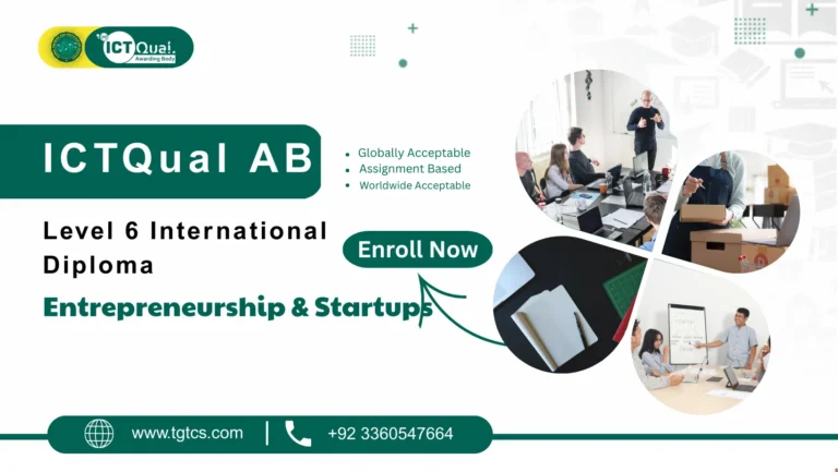 ICTQual AB Level 6 International Diploma in Entrepreneurship and Startups