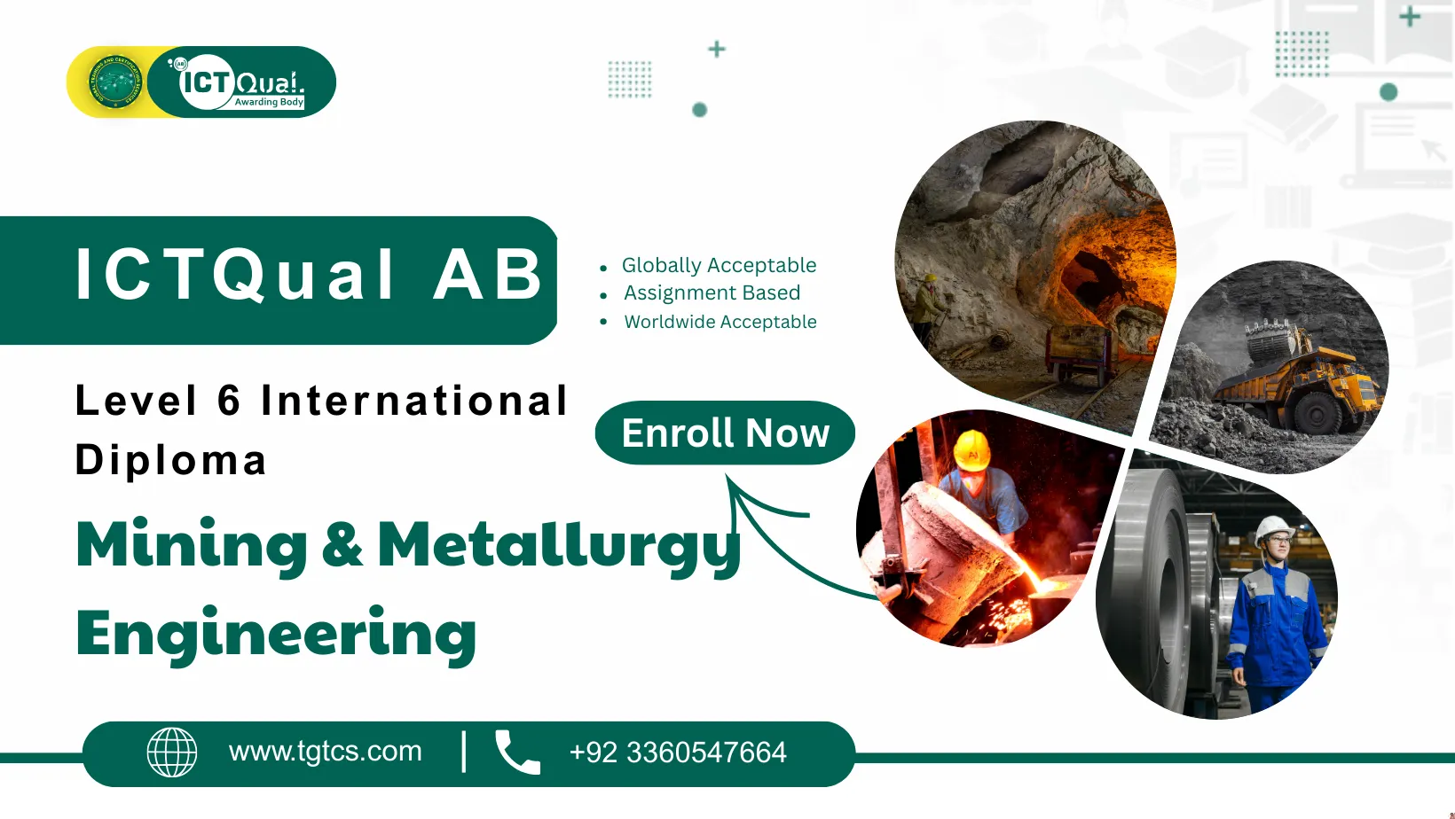 ICTQual AB Level 6 International Diploma in Mining & Metallurgy Engineering