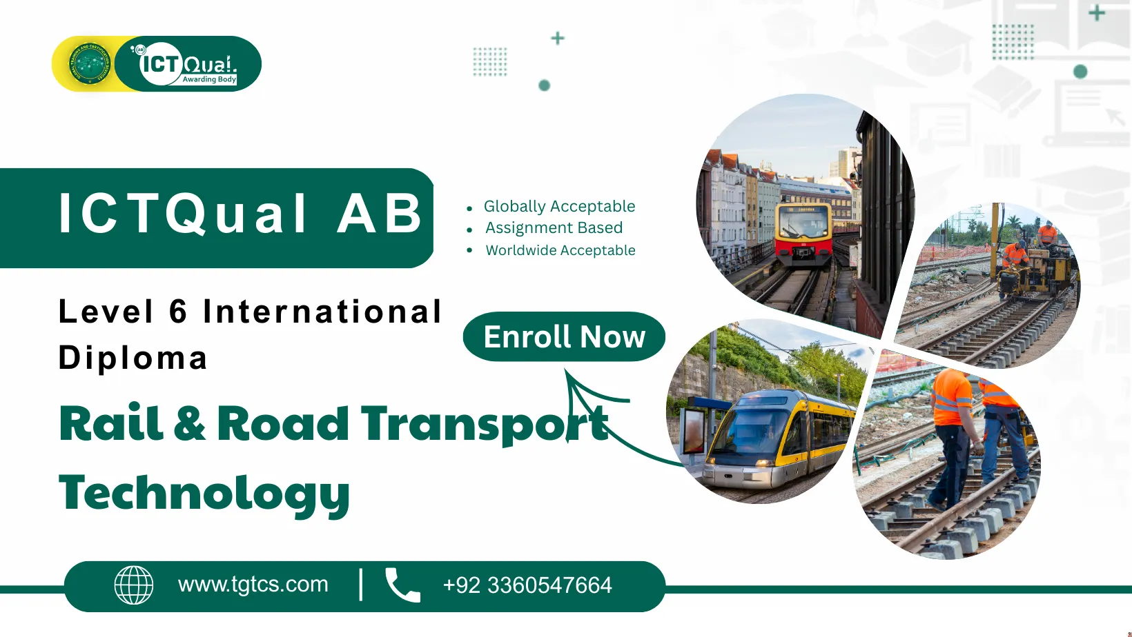 ICTQual AB Level 6 International Diploma in Rail & Road Transport Technology
