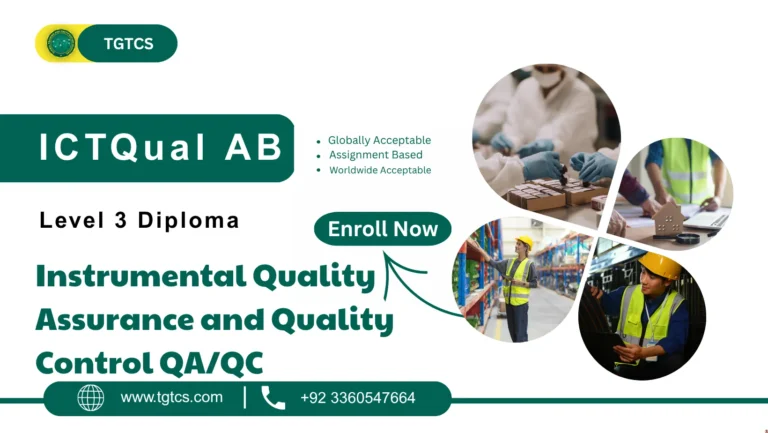 ICTQual AB Level 3 Diploma in Instrumental Quality Assurance and Quality Control QA/QC