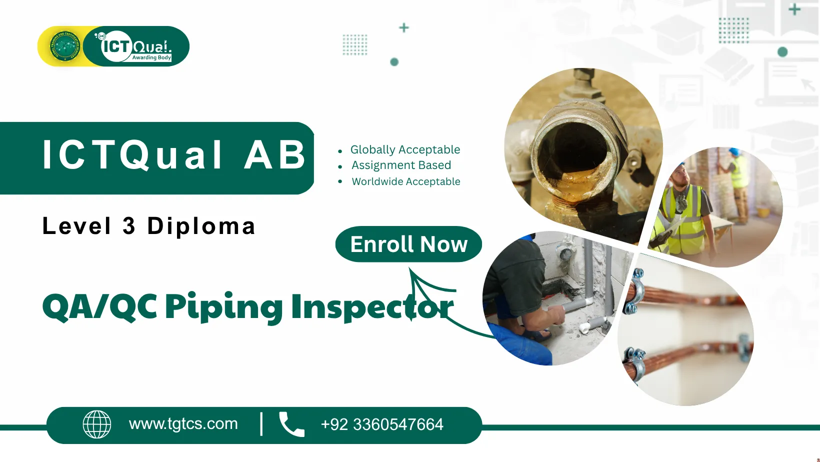 ICTQual AB Level 3 Diploma in QA/QC Piping Inspector