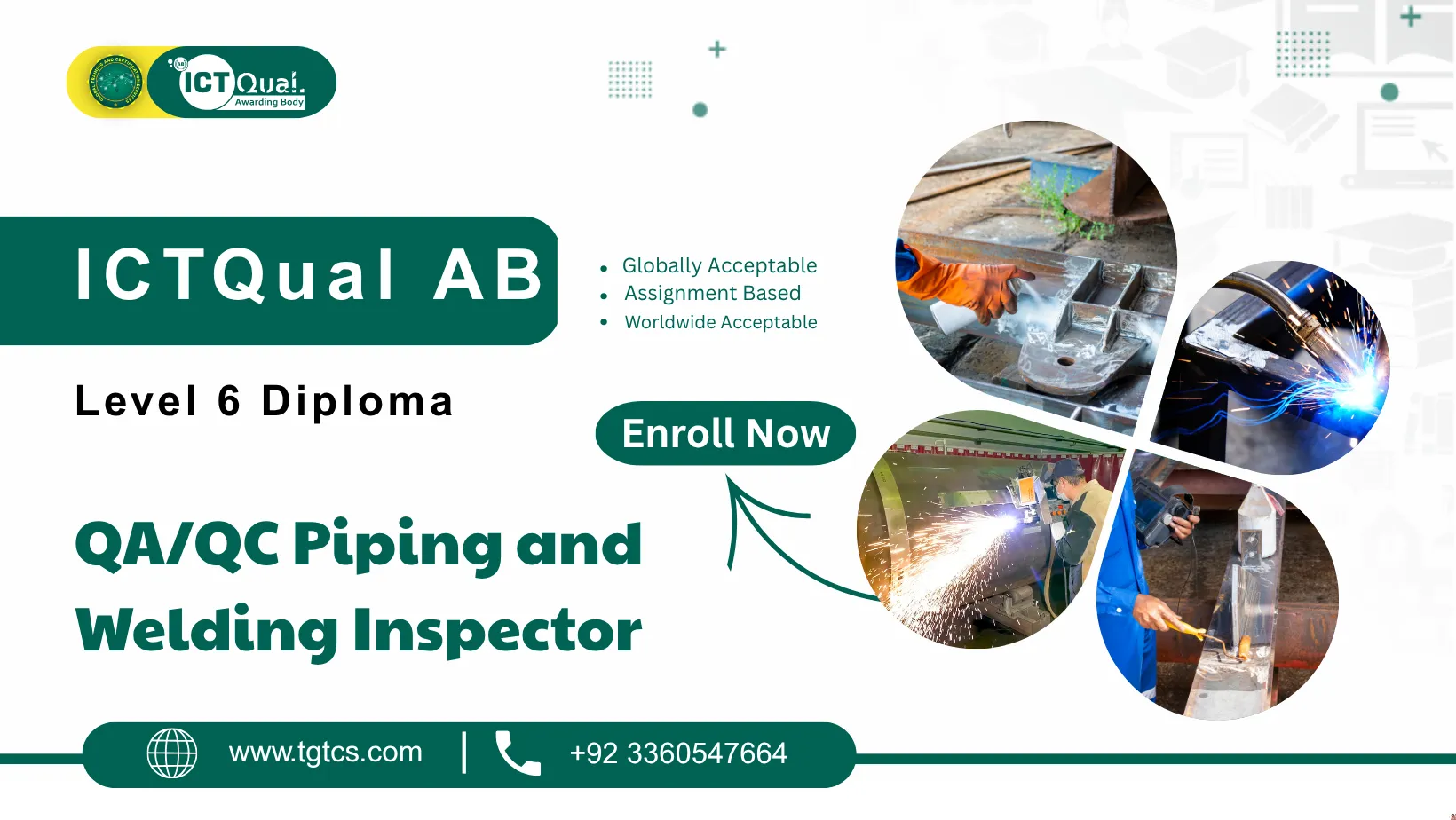 ICTQual AB Level 6 Diploma in QA/QC Piping & Welding Inspector