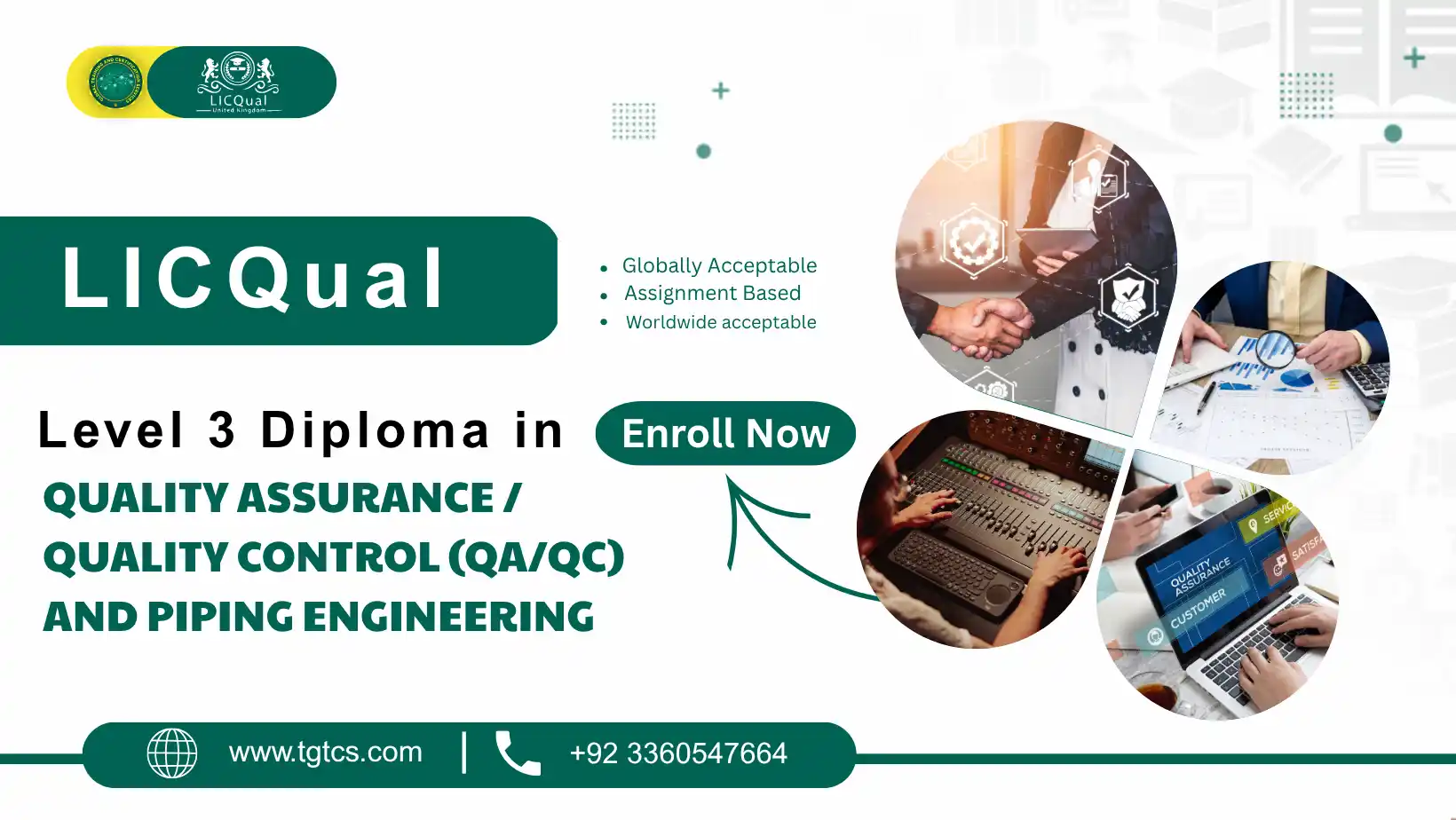 LICQual Level 3 Diploma in Quality Assurance / Quality Control (QA/QC) and Piping Engineering