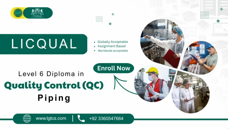 LICQual Level 6 Diploma in Quality Control (QC) Piping