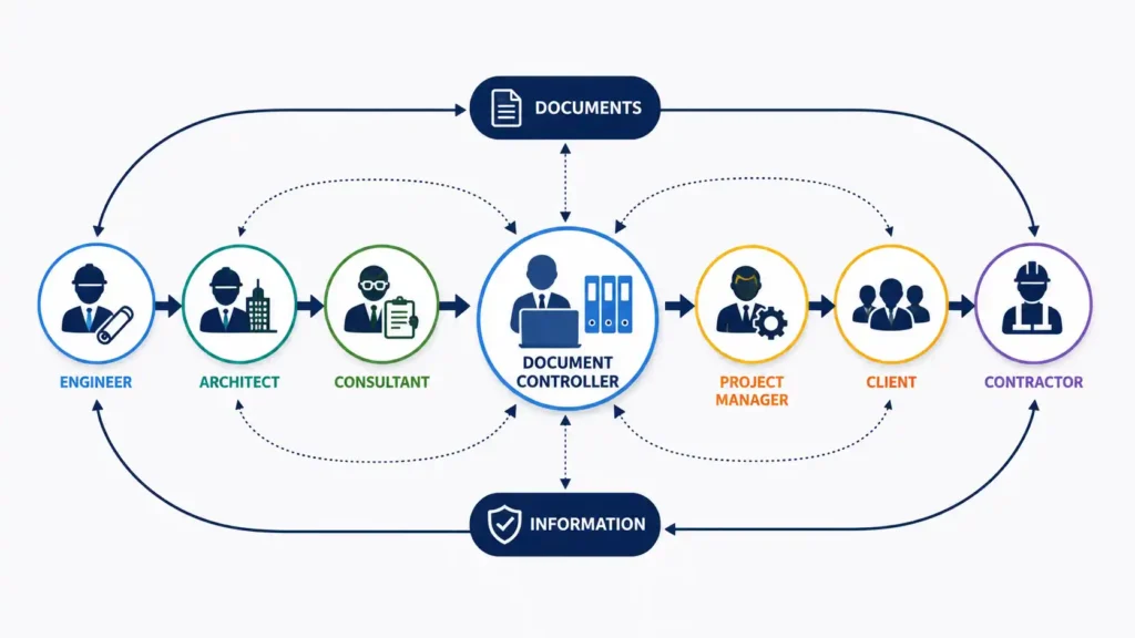 What is a Document Controller? Roles, Responsibilities and Skills (2026) Document controller workflow diagram