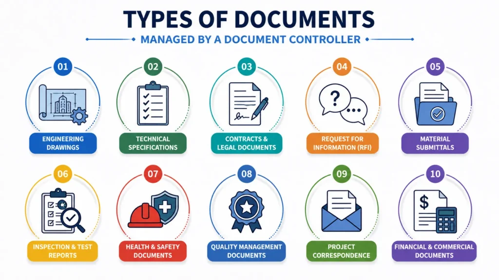 What is a Document Controller? Roles, Responsibilities and Skills (2026) Types of documents managed by controllers
